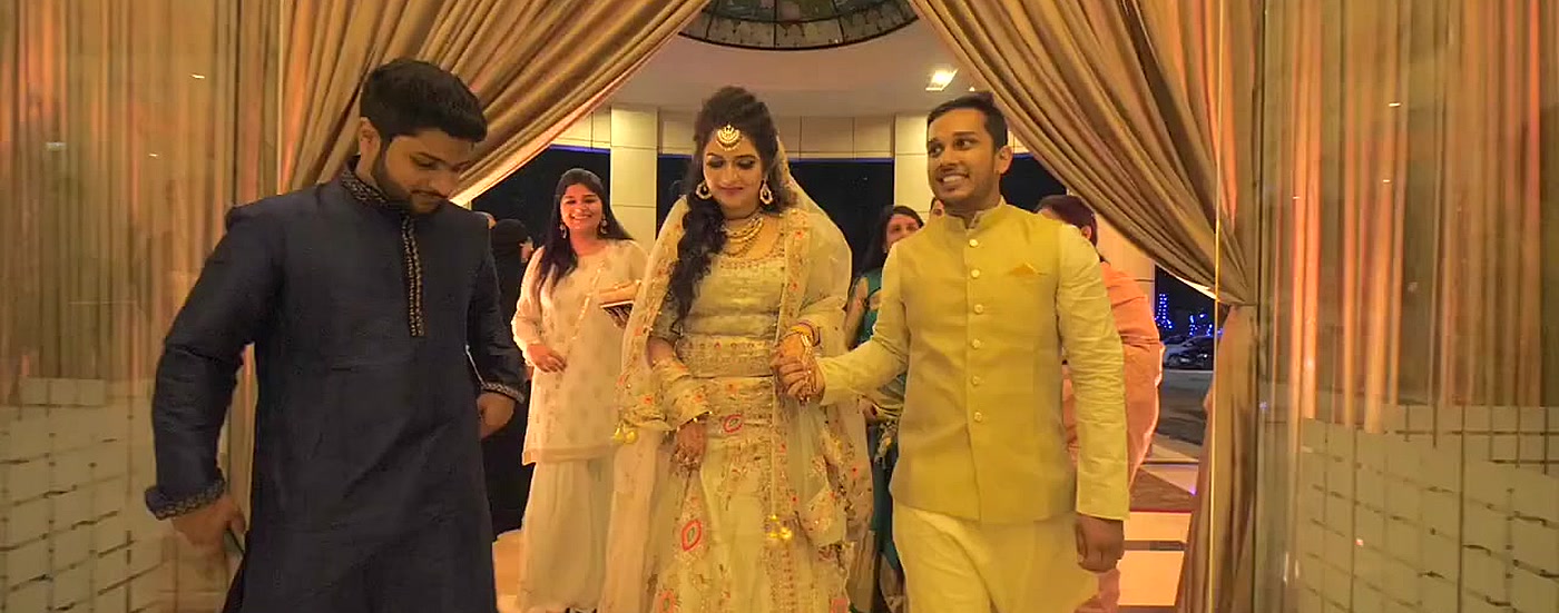 Mehendi night entrance