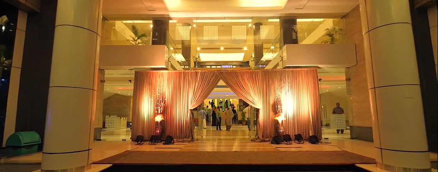 Venue entrance styling