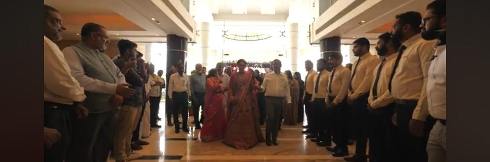 Bridal walk arrival
